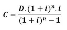 Fórmula para la determinación de las cuotas